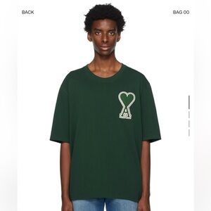 AMI Paris Green T-Shirt (Large)
